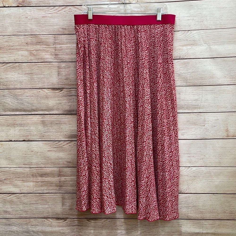 VINCE CAMUTO MODEST MAXI SKIRT IN PINK PRINT